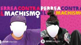 Imágenes que los usuarios pueden personalizar con su foto dentro de la campaña 'Perrea contra el machismo' / OXFAM INTERMÓN