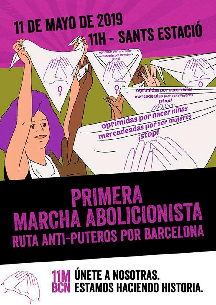 Cartel de la primera ruta 'antiputeros' de Barcelona / CG