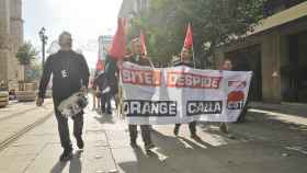 Trabajadores protestan contra el ERE de Sitel / EP