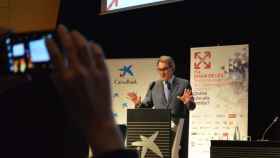 Artur Mas, expresidente de la Generalitat, en la conferencia inaugural de la 15 Diada de las Telecomunicaciones de Cataluña / EP