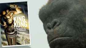 Imagen de 'Kong: la isla calavera' y portada del libro 'King Kong', de JoeDevito y Brad Strickland / CG