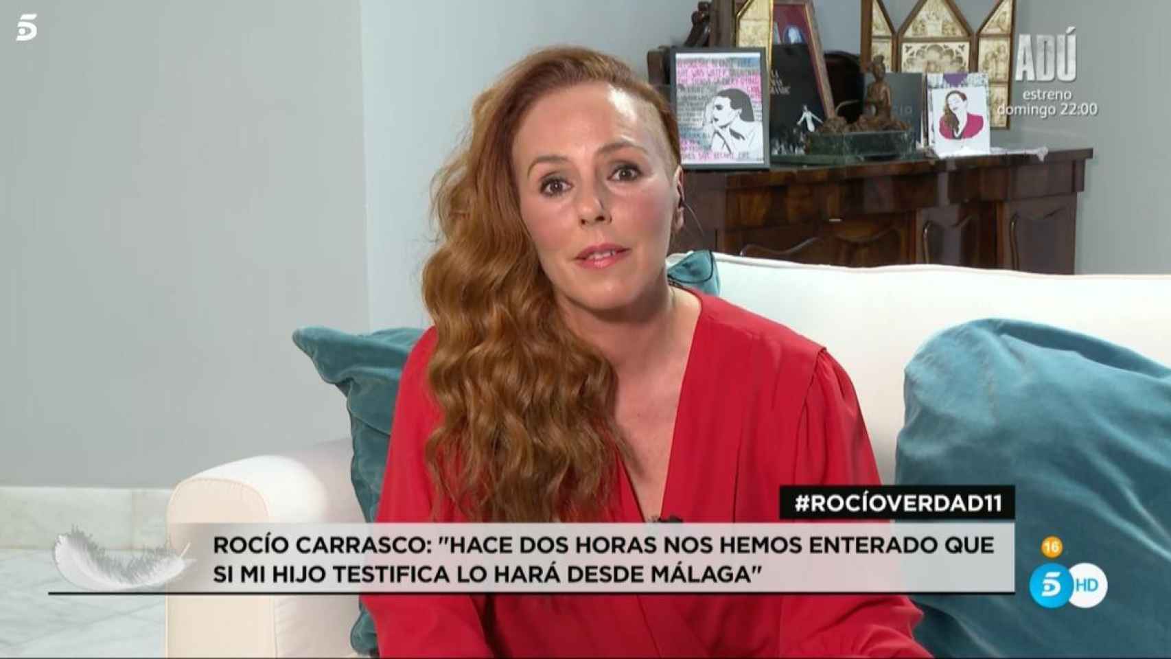 Rocío Carrasco en directo por videollamada / MEDIASET