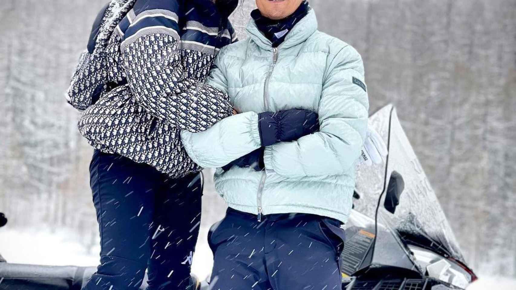 Georgina Rodríguez y Cristiano Ronaldo, en la nieve / INSTAGRAM