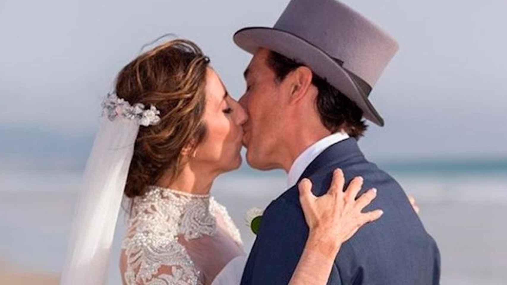 Paz Padilla y marido, Juan Vidal, el día de su boda / EUROPA PRESS
