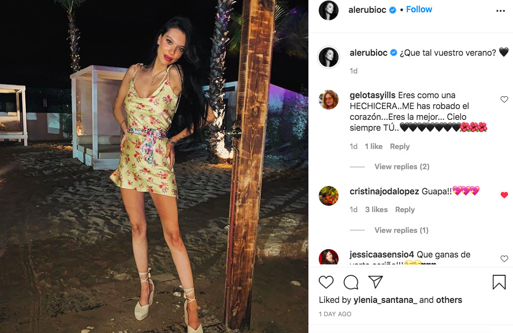Alejandra Rubio sorprende a todos luciendo un favorecedor vestido floreado / INSTAGRAM
