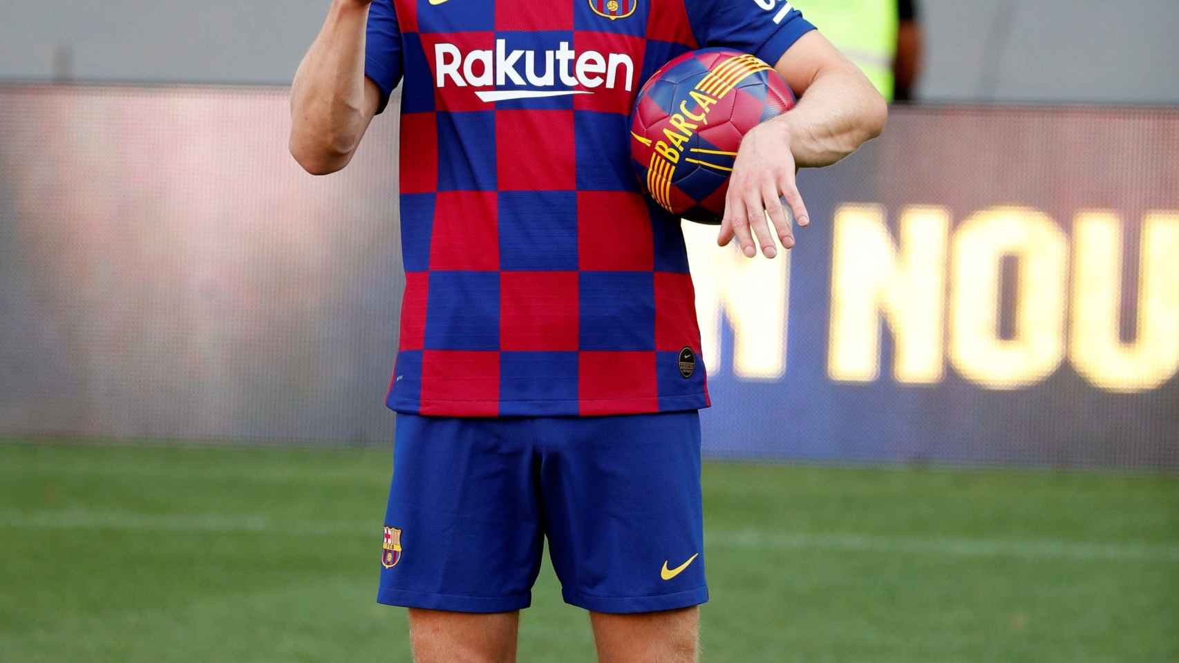Frenkie de Jong en su presentación como futbolista del FC Barcelona / EFE