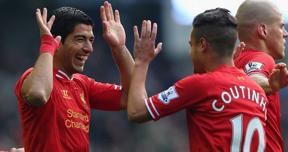 Suárez y Coutinho, en su etapa como jugadores del Liverpool / EFE