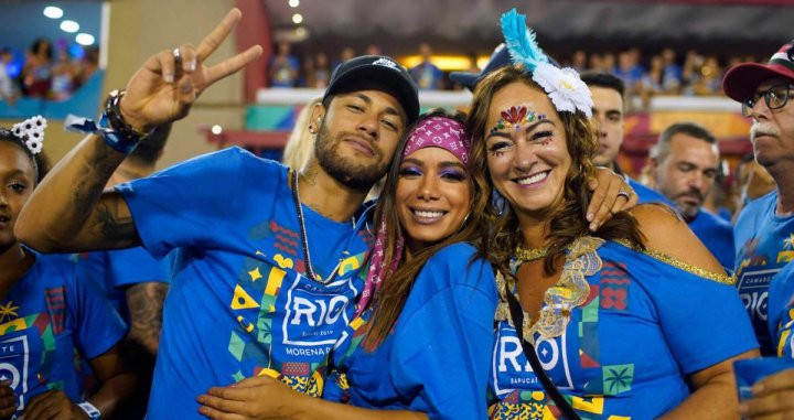Neymar Júnior en el Carnaval de Río de Janeiro / Instagram