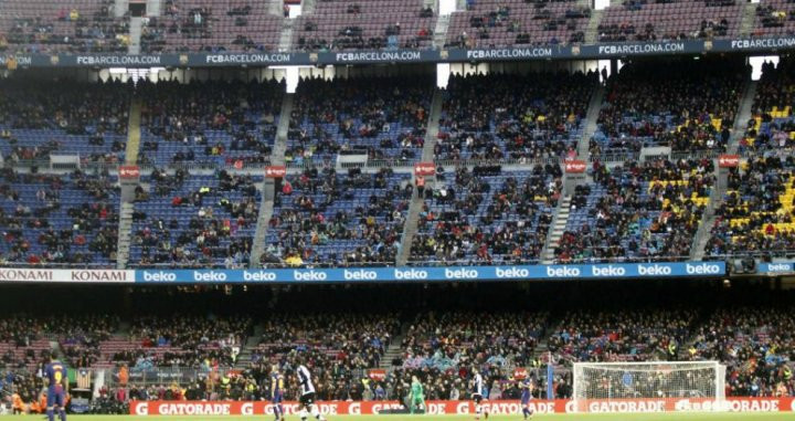 Imagen del Camp Nou en el Barça - Levante / EFE