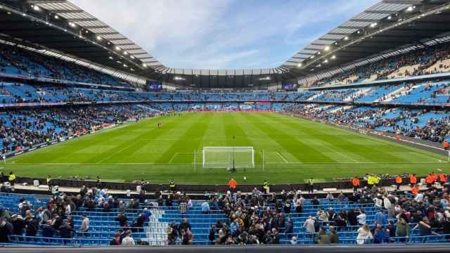 Vista panorámica del Etihad Stadium con la grada, al fondo, que será ampliada / REDES