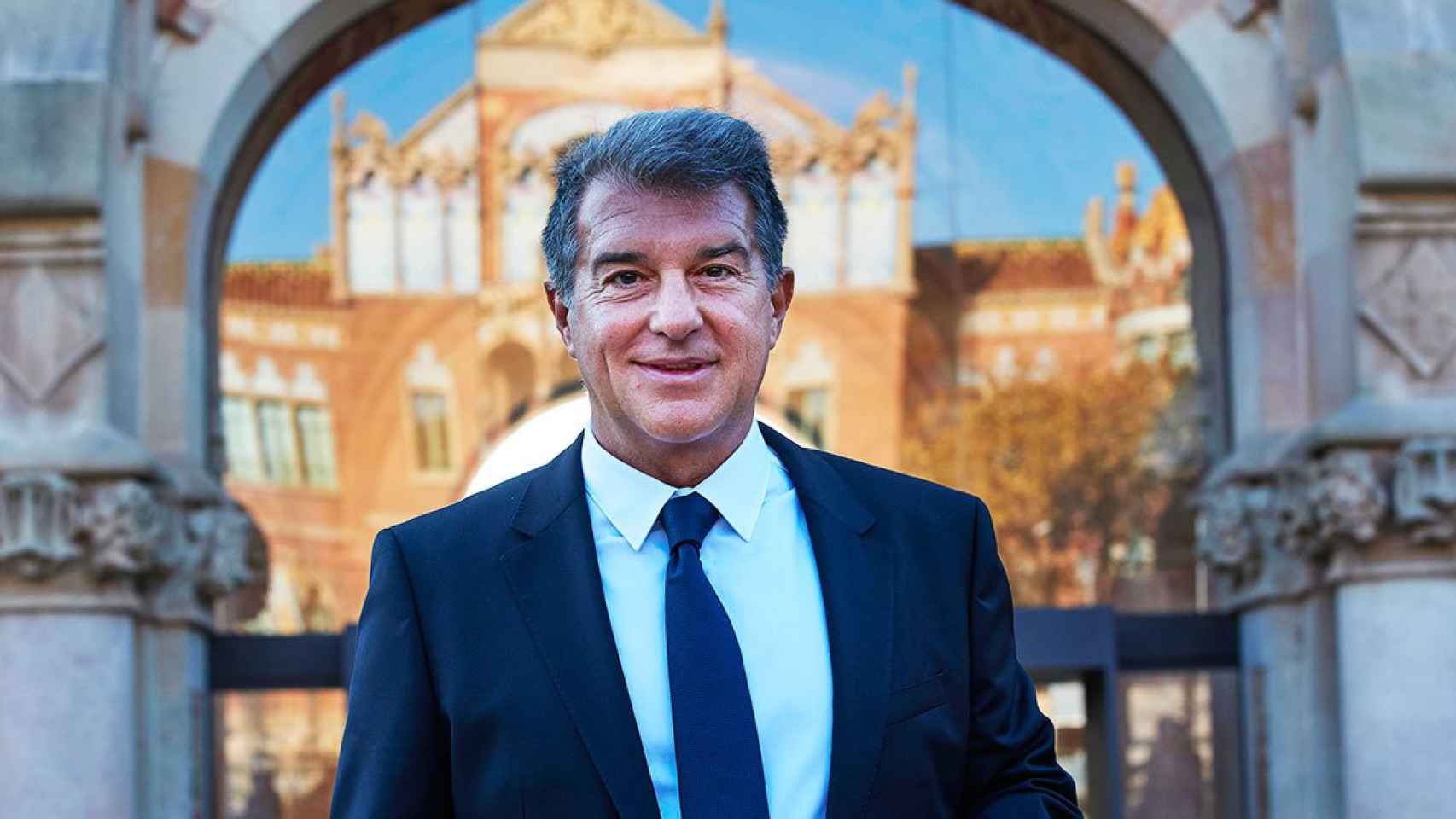Joan Laporta presenta su precandidatura a las elecciones del Barça desde el recinto de Sant Pau / JL