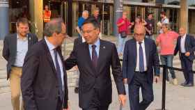 Josep Maria Bartomeu junto al presidente de la Generalitat, Quim Torra / CULEMANIA