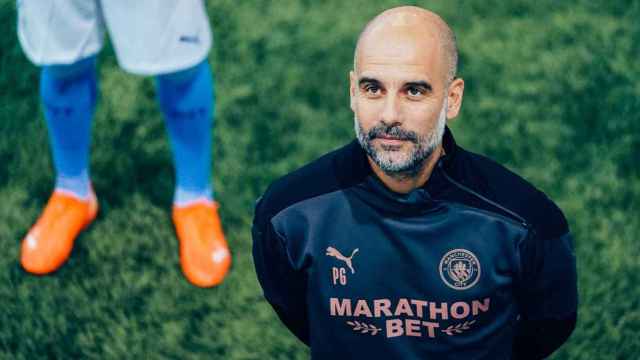 Pep Guardiola, entrenador del Manchester City, pone en el escaparate a cuatro de sus cracks / Manchester City