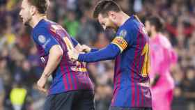Leo Messi celebrando el segundo gol contra el Liverpool / EFE