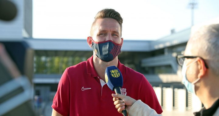 Luuk de Jong en una entrevista a Barça TV / FC Barcelona