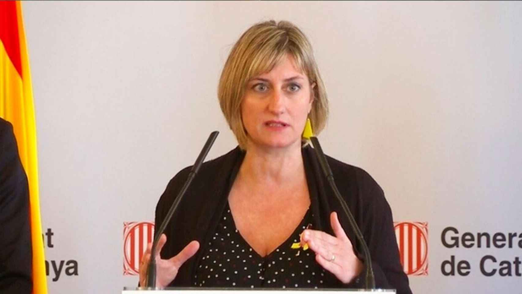 Alba Vergés, consejera catalana de Salud, en una comparecencia anterior / EFE