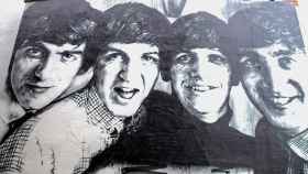The Beatles, en un mural de Liverpool