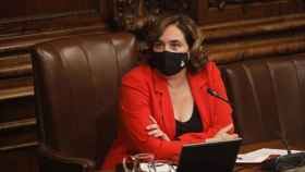 La alcaldesa de Barcelona, Ada Colau, en un pleno extraordinario telemático del pasado septiembre / EUROPA PRESS