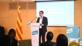 El secretario general de Junts per Catalunya, Jordi Sànchez, en su conferencia / JXCAT