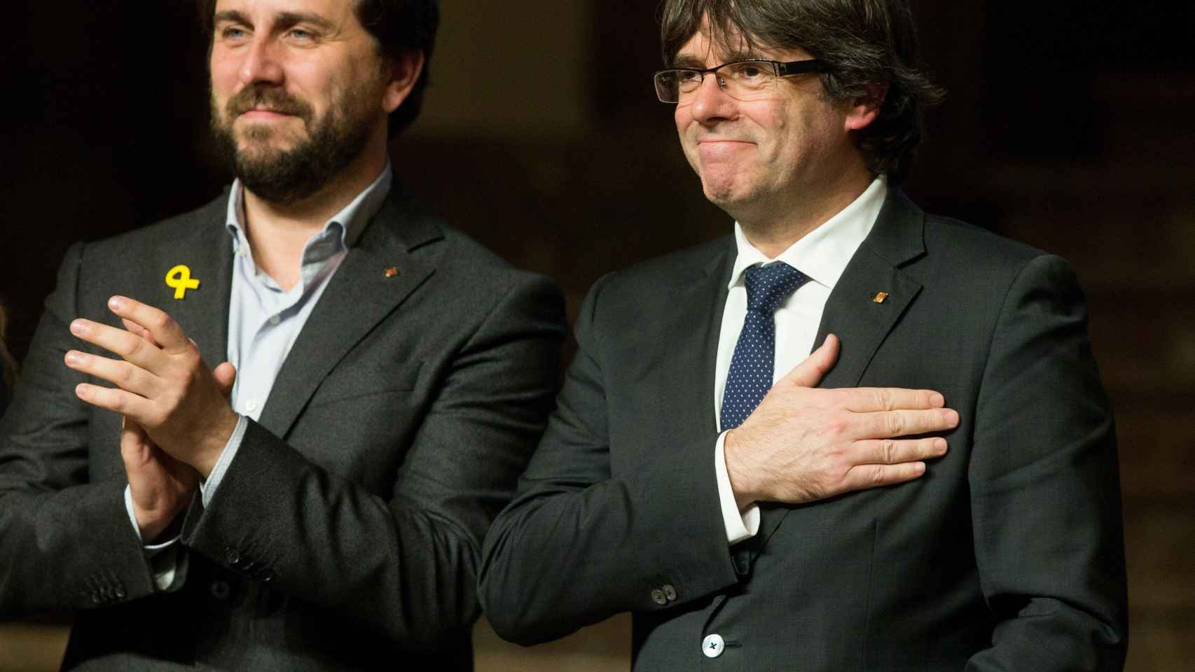 Antoni Comín y Carles Puigdemont, en una imagen de archivo / EFE