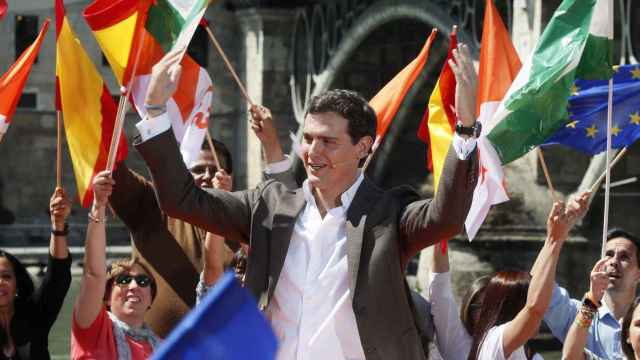 El candidato de Ciudadanos, Albert Rivera, en un acto en Sevilla / EFE