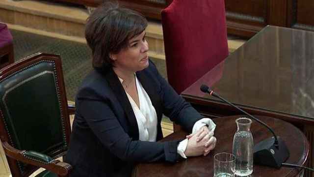 La exvicerpresidenta del Gobierno Soraya Saénz de Santamaría sostiene ante el Supremo que la DUI no fue simbólica / EFE