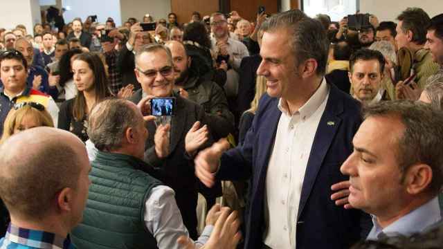 El secretario general de Vox, Javier Ortega Smith, en un acto en Zamora / EFE