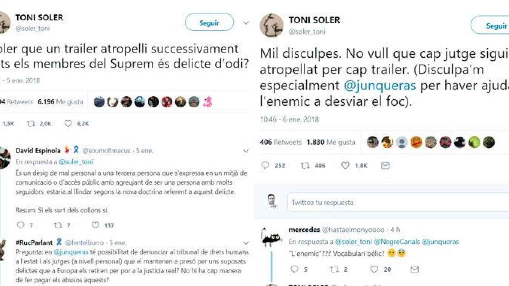 Toni Soler se disculpa... por haber ayudado al enemigo a desviar el fuego