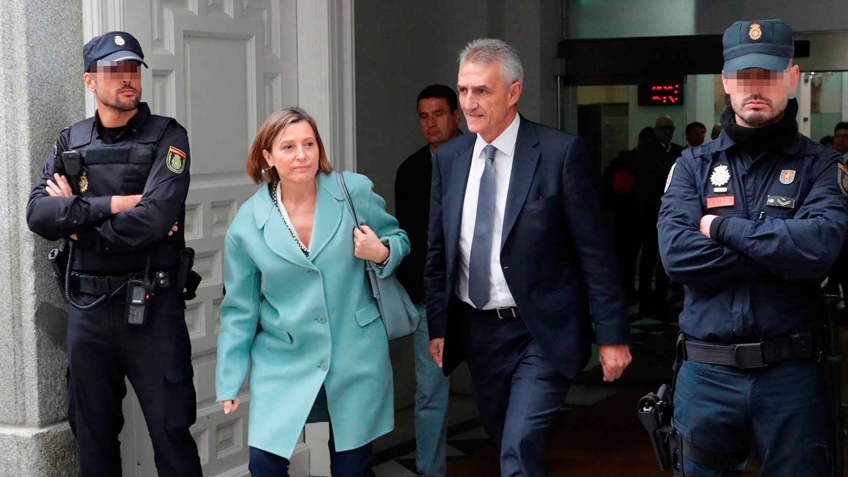 La presidenta del Parlament de Cataluña en funciones, Carme Forcadell, a su salida de la sede del Tribunal Supremo / EFE