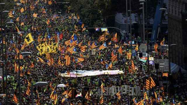 Manifestación independentista de la Diada / EFE