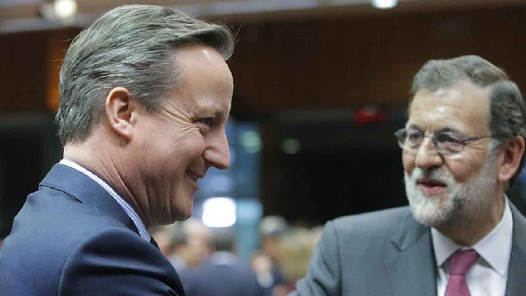 Mariano Rajoy y el primer ministro británico, David Cameron.