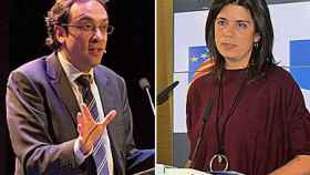 Josep Rull (CDC) y Montse Surroca (UDC)