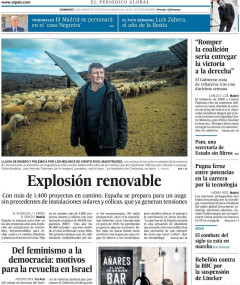 Portada de El País, 12 de marzo de 2023