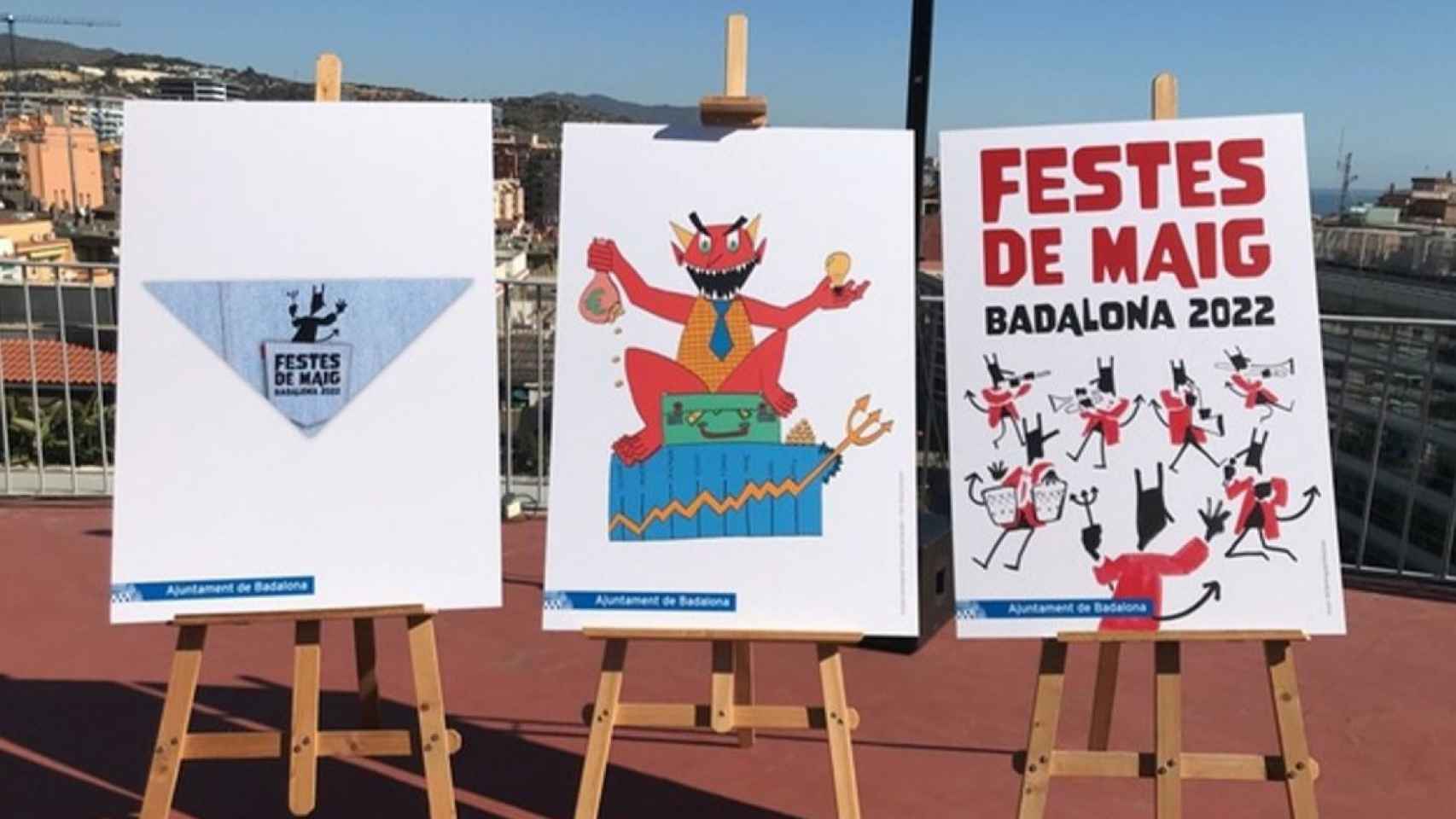 Carteles de las fiestas de mayo de Badalona 2022
