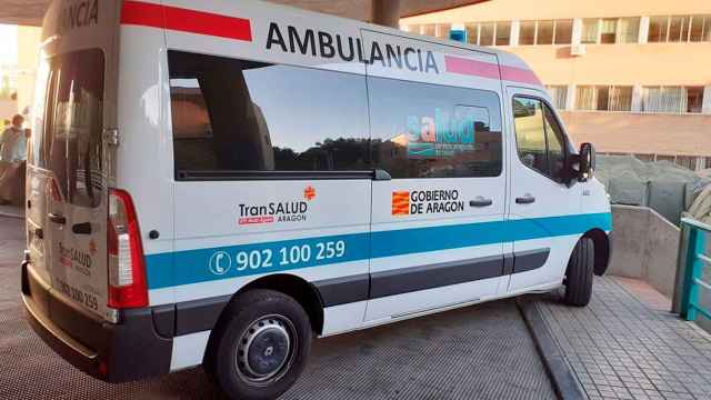 Una ambulancia de Transalut, la UTE de Ambulancias Egara en Aragón / Cedida