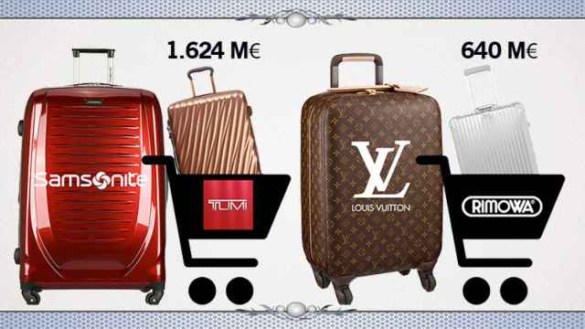 Samsonite compra Tumi y Louis Vuitton adquiere Rimowa | Fotomontaje CG