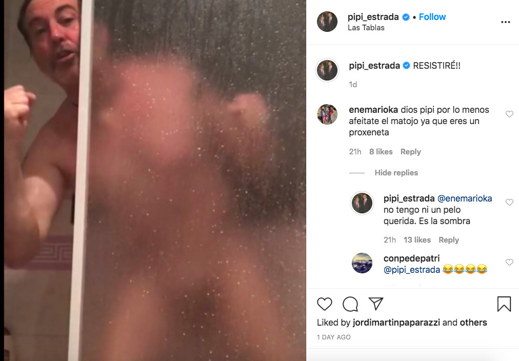 Pipi Estrada se marca un desnudo integral confinado desde su casa / INSTAGRAM
