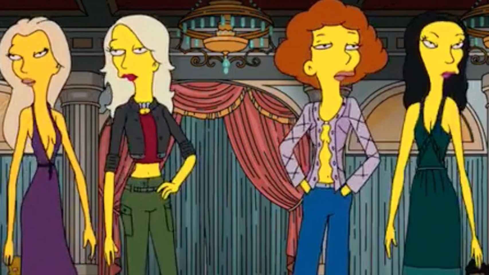 Un pase de modelos en 'Los Simpson' / INSTAGRAM
