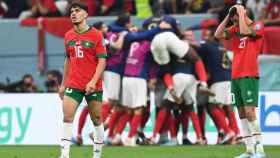 Abde, decepcionado tras la eliminación de Marruecos ante Francia / EFE