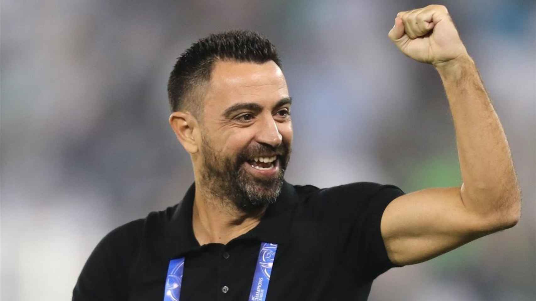 Xavi, celebrando un gol del Al Saad | EFE