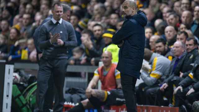 Pep Guardiola en el partido de FA Cup del pasado fin de semana / EFE