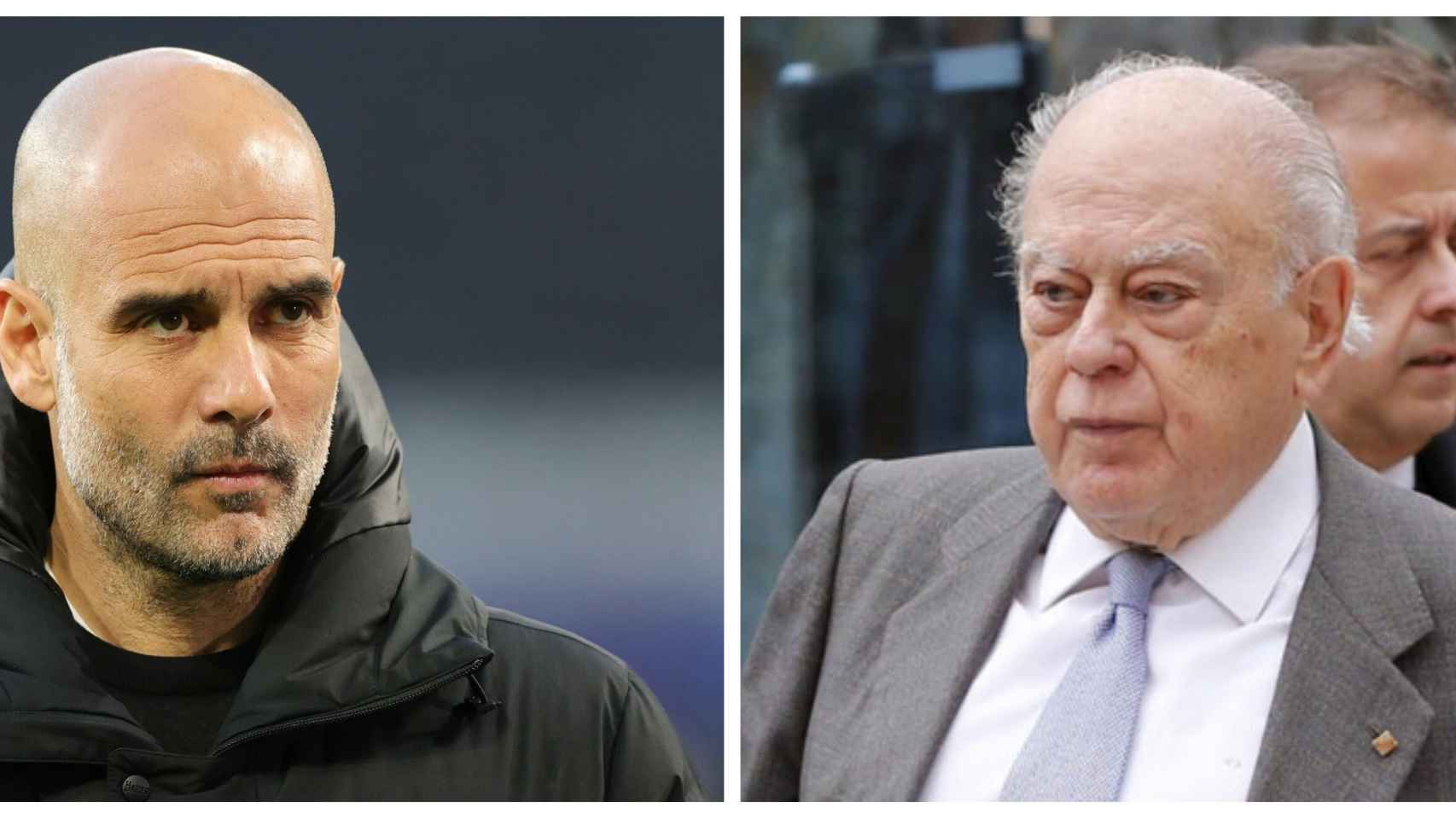Pep Guardiola, ex jugador y ex entrenado del Barça, y Jordi Pujol, ex presidente de la Generalitat, han tenido cuentas ocultas en Andorra / FOTOMONTAJE