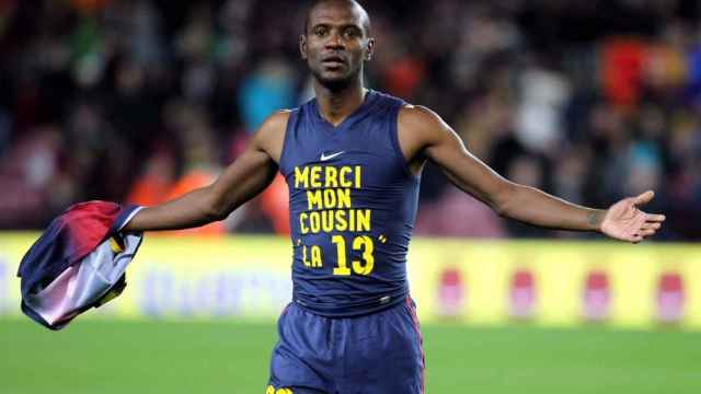 Eric Abidal en un partido del Barça / EFE