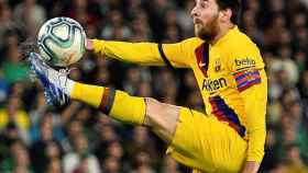 Messi en una acción con el Barça / EFE