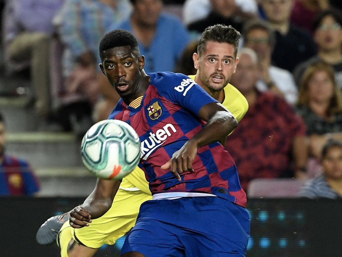 Una foto de Ousmane Dembelé durante el Barça - Villarreal / Twitter