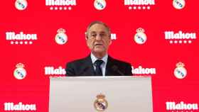Florentino Pérez, en el acto de Mahou y el Real Madrid | EFE