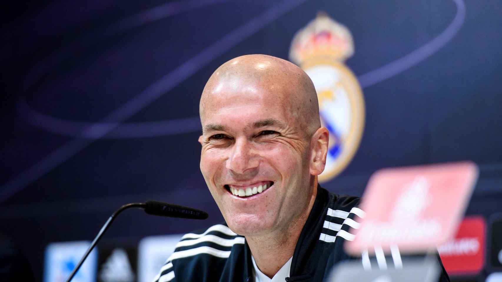 Zinedine Zidane en una rueda de prensa con el Real Madrid / EFE
