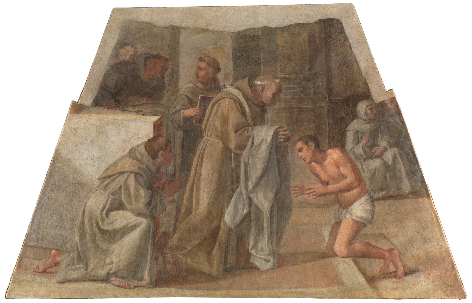 ‘San Diego de Alcalá recibe el hábito franciscano’ (1604-1605), ejecutado por Annibale Carracci y Francesco Albani / MUSEO NACIONAL DEL PRADO