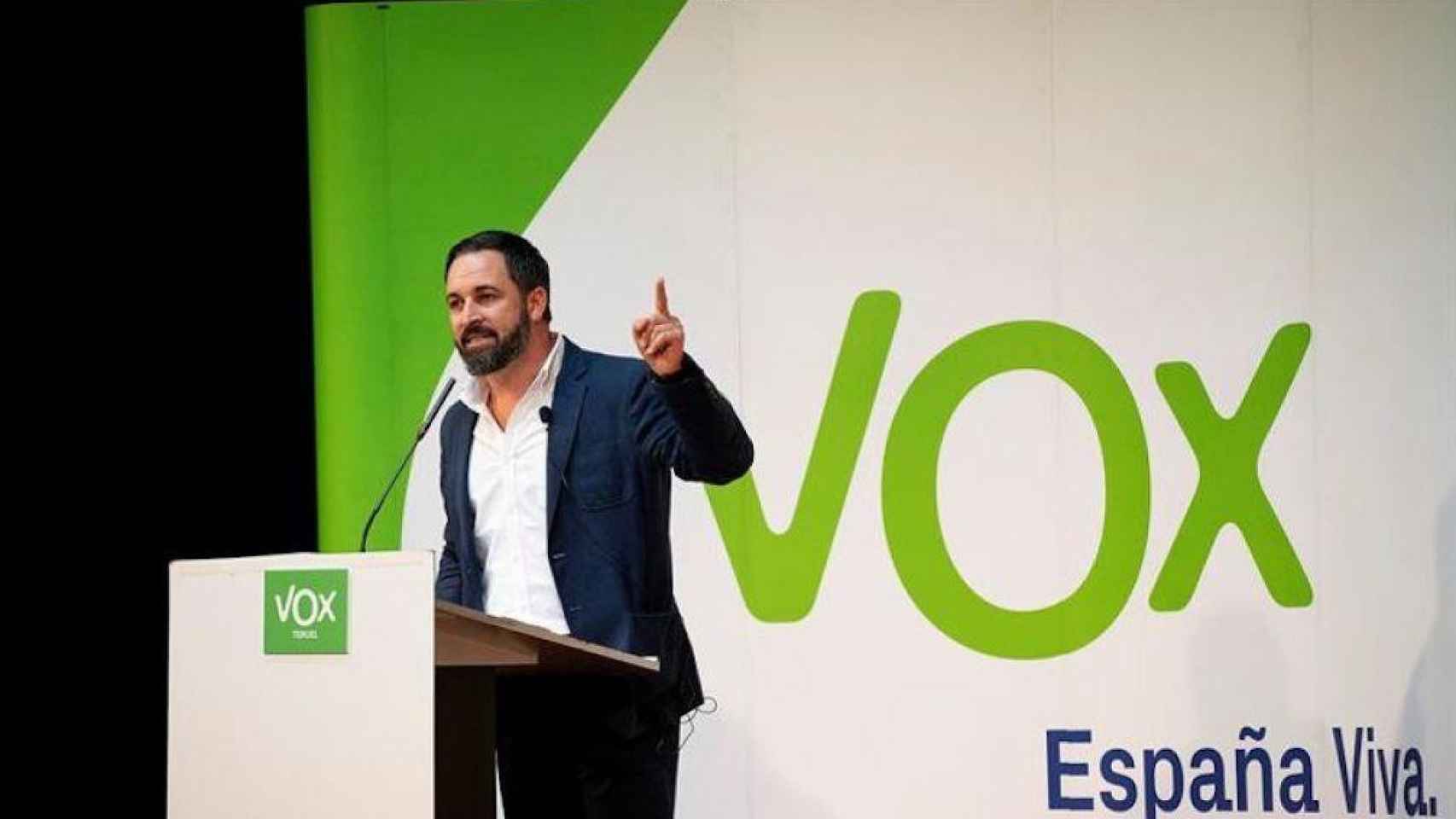 El líder de Vox, Santiago Abascal, en un acto del partido / EFE