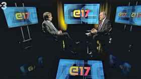 Carles Puigdemont entrevistado por Vicent Sanchis en TV3 / TV3